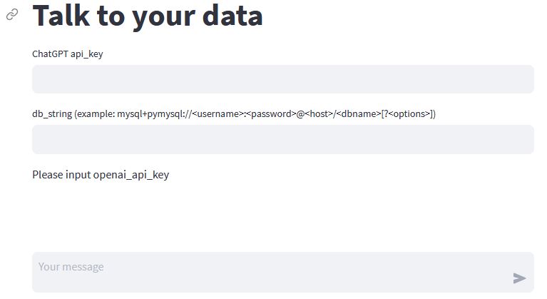 streamlit lanchain Chat GPT SQL database chatbot